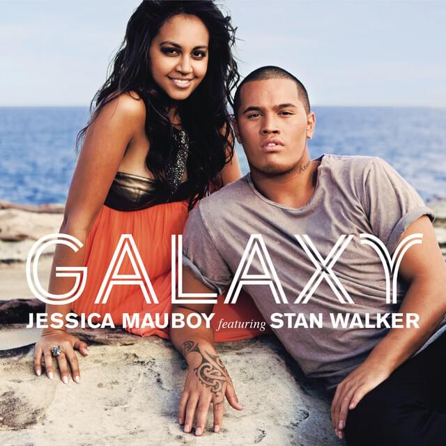 Album cover art for "Galaxy" by Jessica Mauboy & Stan Walker