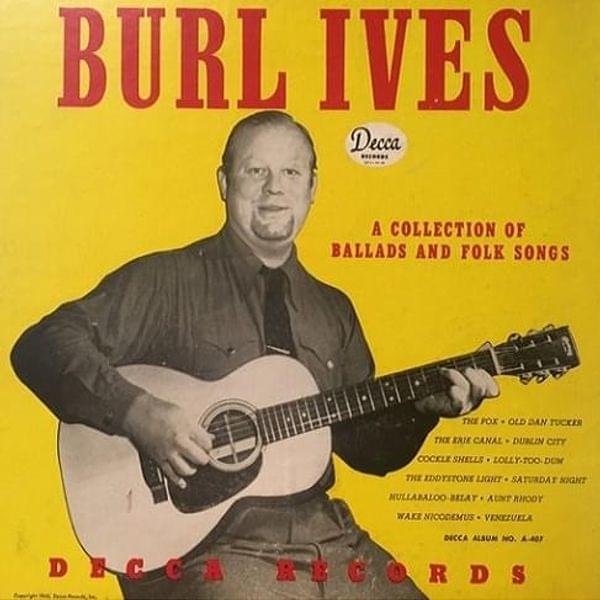 Album cover art for "Aunt Rhody" by Burl Ives