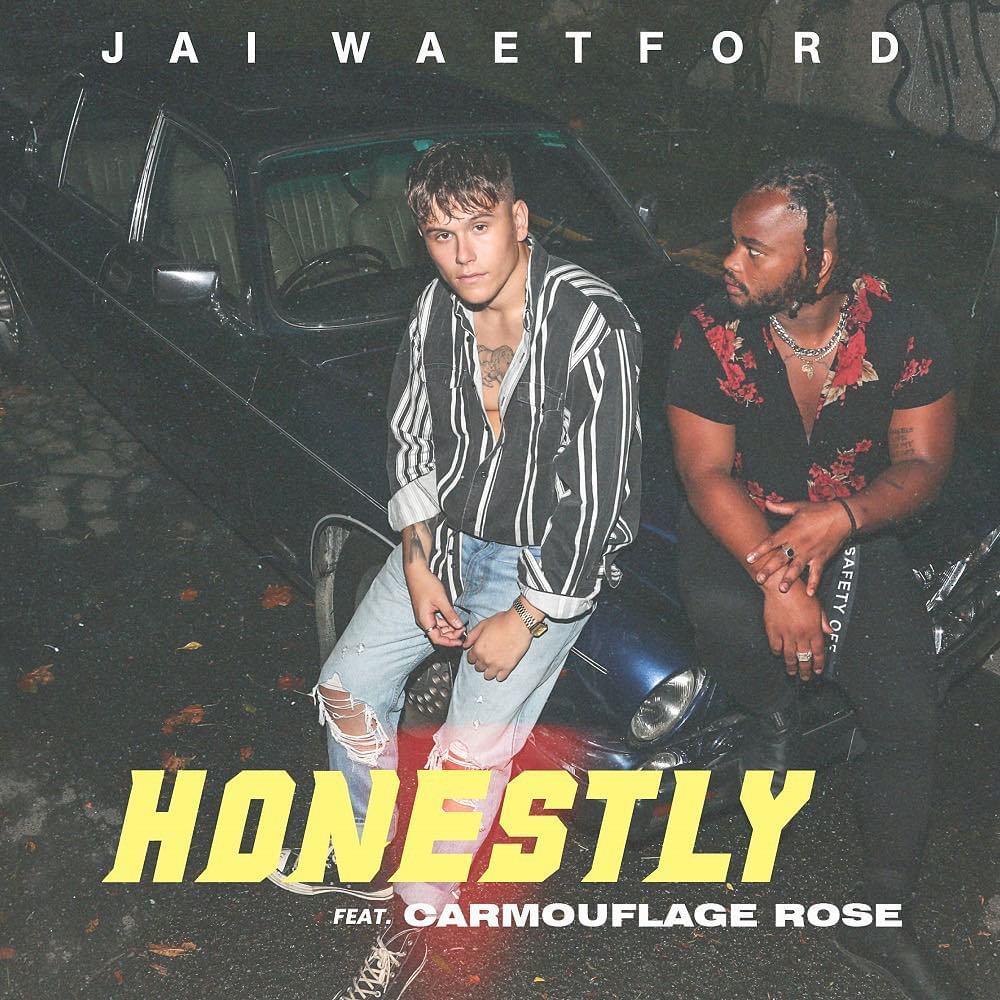 Album cover art for "Honestly" by Jai Waetford & Carmouflage Rose