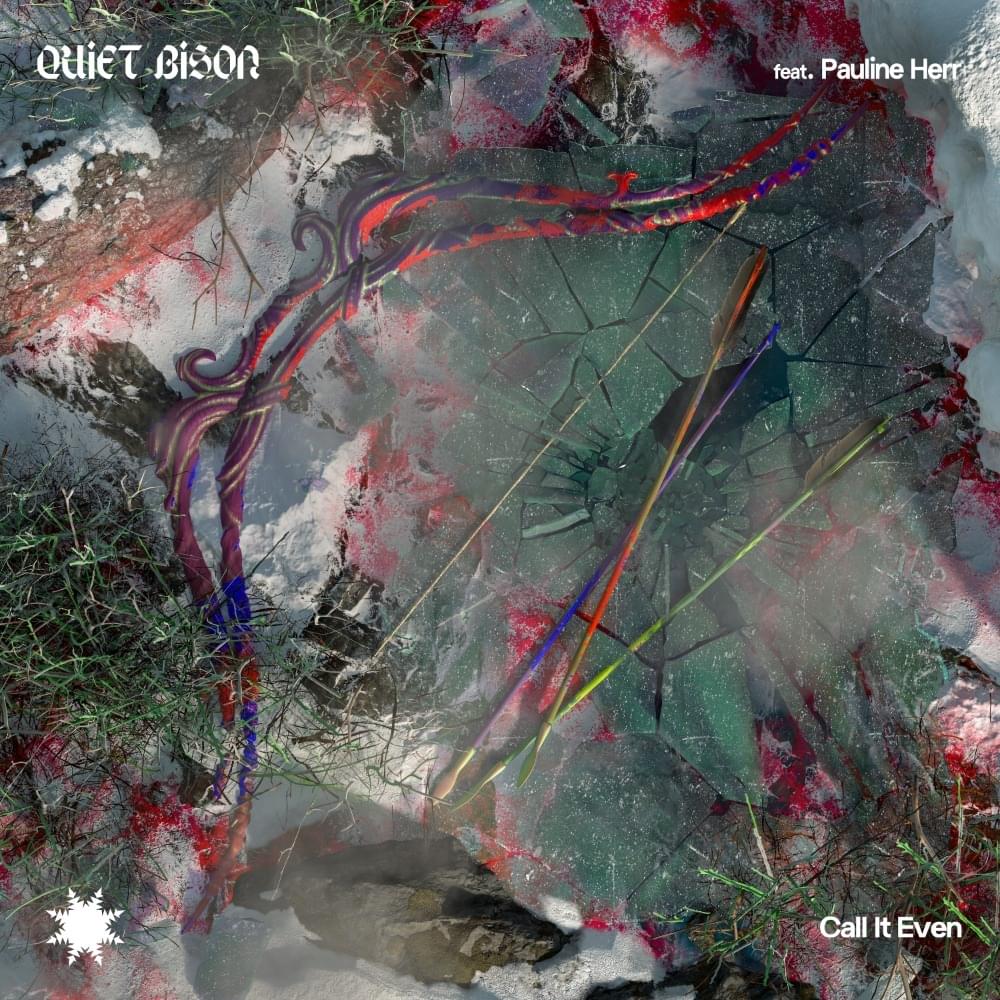Album cover art for "Call It Even" by QUIET BISON & Pauline Herr