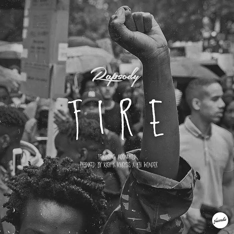 Album cover art for "Fire" by Rapsody & Moonchild