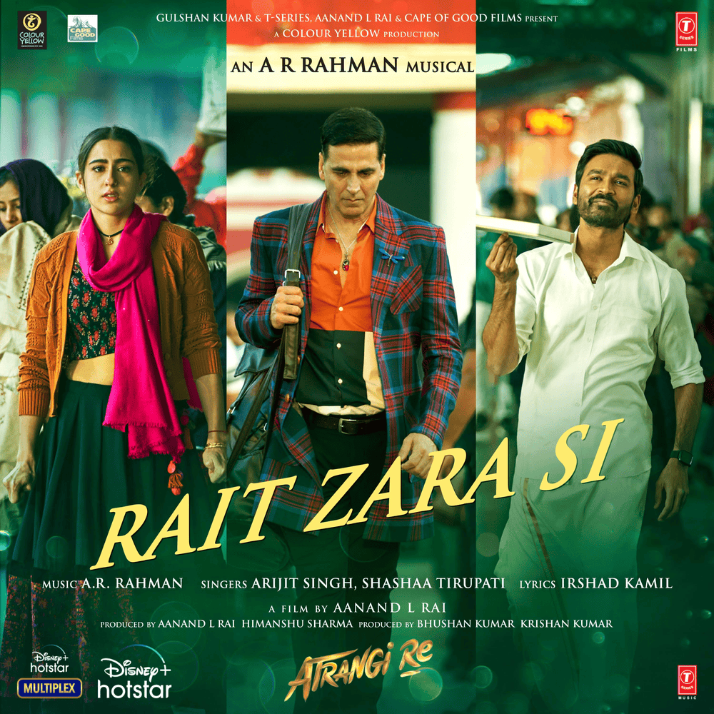 Album cover art for "Rait Zara Si" by Arijit Singh