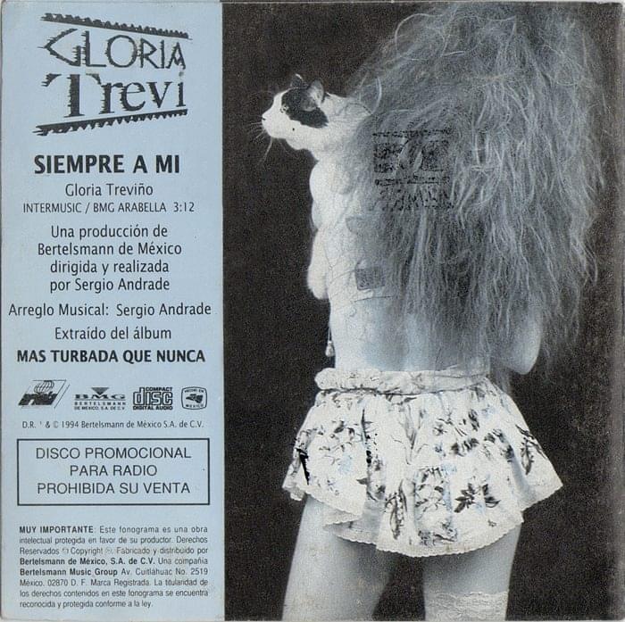 Album cover art for "Siempre A Mí" by Gloria Trevi