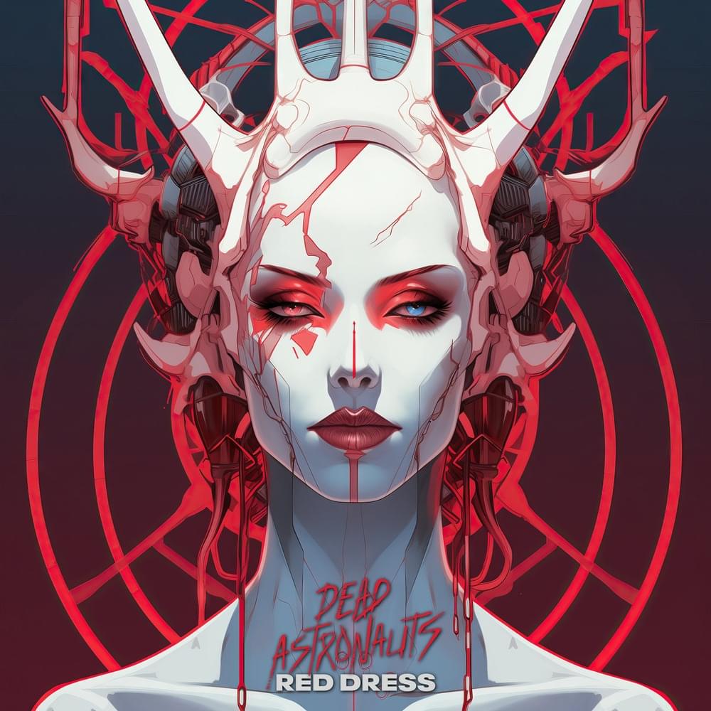 Album cover art for "The Red Dress" by Dead Astronauts & Florence Bullock