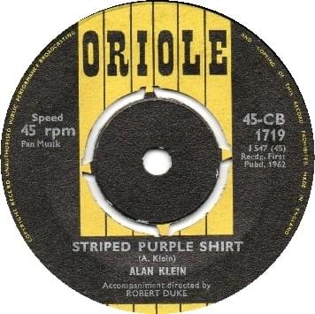 Striped Purple Shirt by Alan Klein