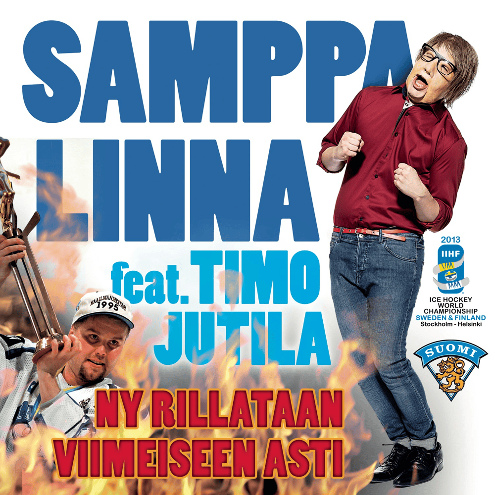 Album cover art for "Ny rillataan viimeiseen asti" by Samppa Linna & Jutila