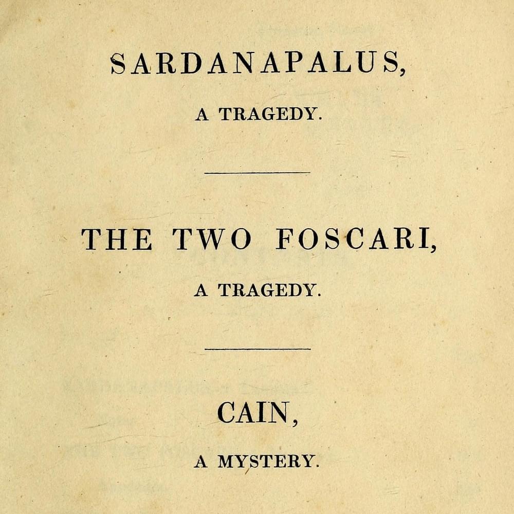 Cover image for Sardanapalus