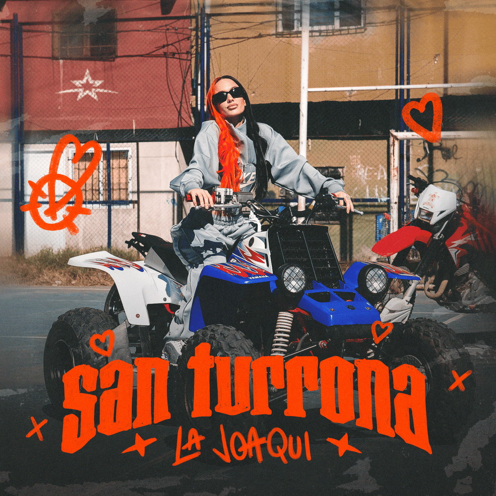 Album cover art for "SAN TURRONA" by La Joaqui