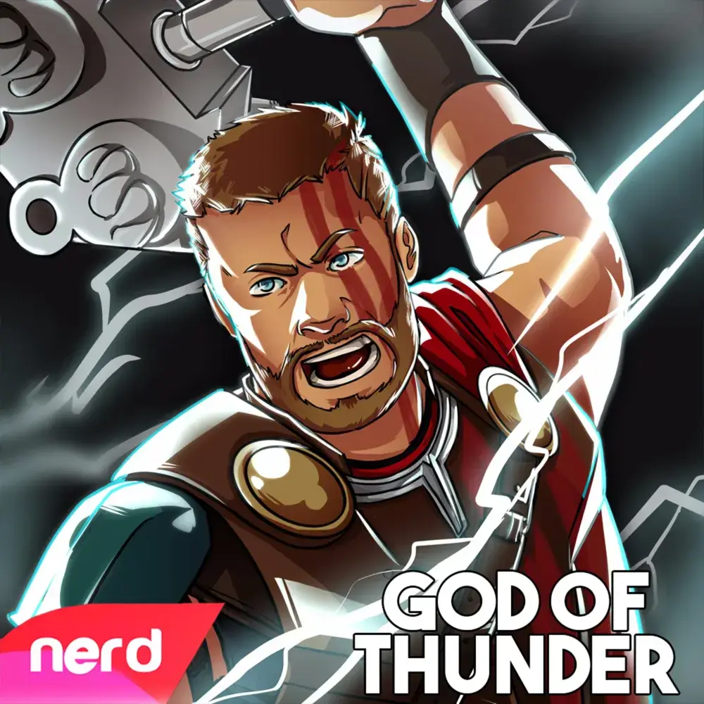Album cover art for "God of Thunder" by NerdOut