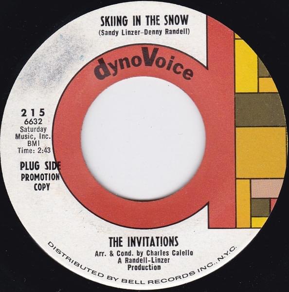 Album cover art for "Skiing In The Snow" by The Invitations