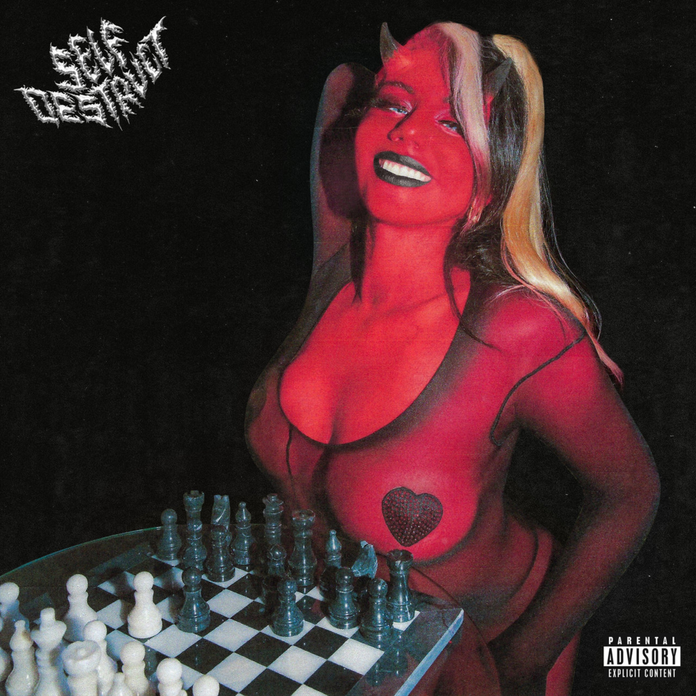 Album cover art for "Self Destruct" by Slayyyter & Wuki