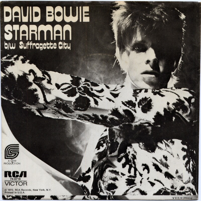 Album cover art for "Starman" by David Bowie