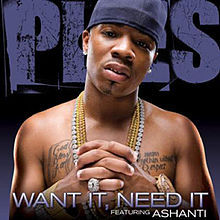 Album cover art for "Want It, Need It" by Plies & Ashanti