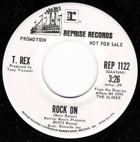 Album cover art for "Rock On" by T. Rex