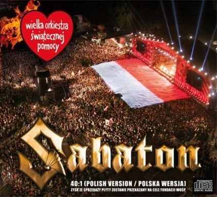 Album cover art for "40:1" by Sabaton
