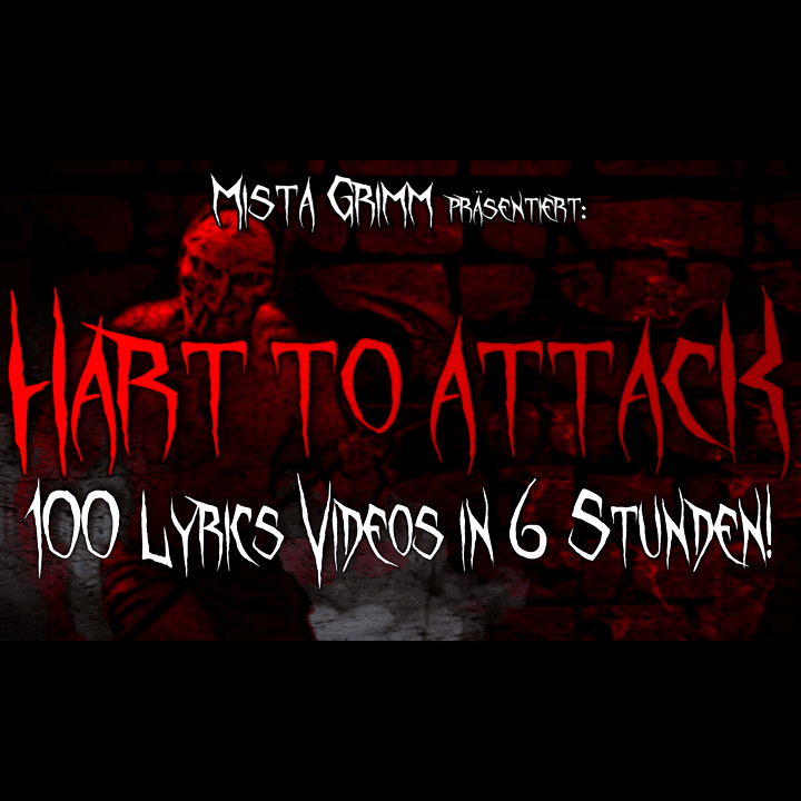 Album cover art for "Tiefe Finsternis" by HART TO ATTACK