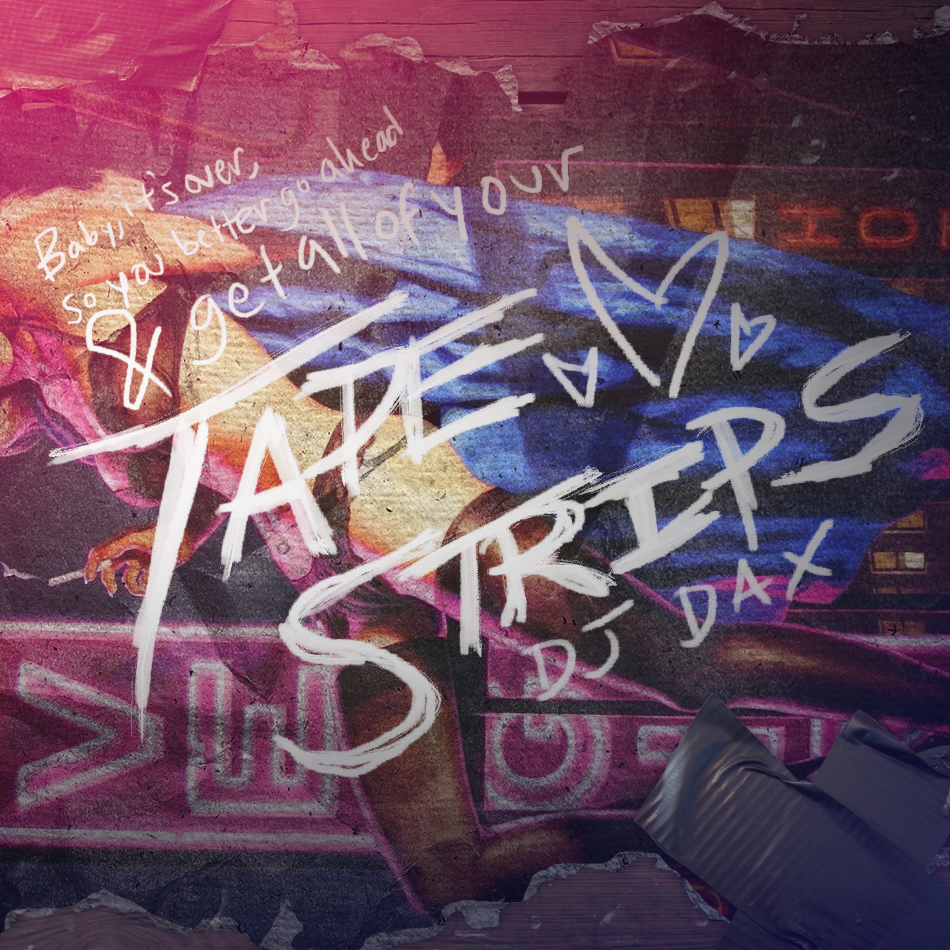 Album cover art for "Tape-strips" by pdr dax