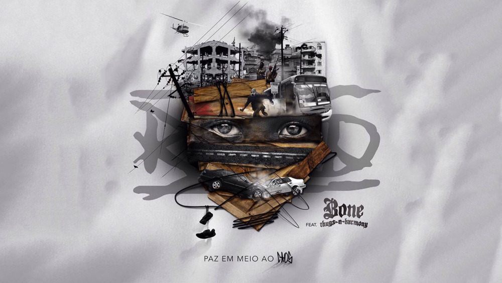Album cover art for "Paz em Meio ao Caos" by RZO & Bone Thugs-N-Harmony