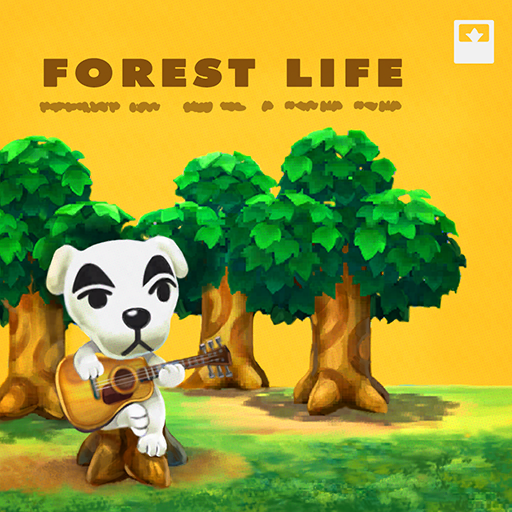 Album cover art for "もりのせいかつ (Forest Life)" by K.K. Slider