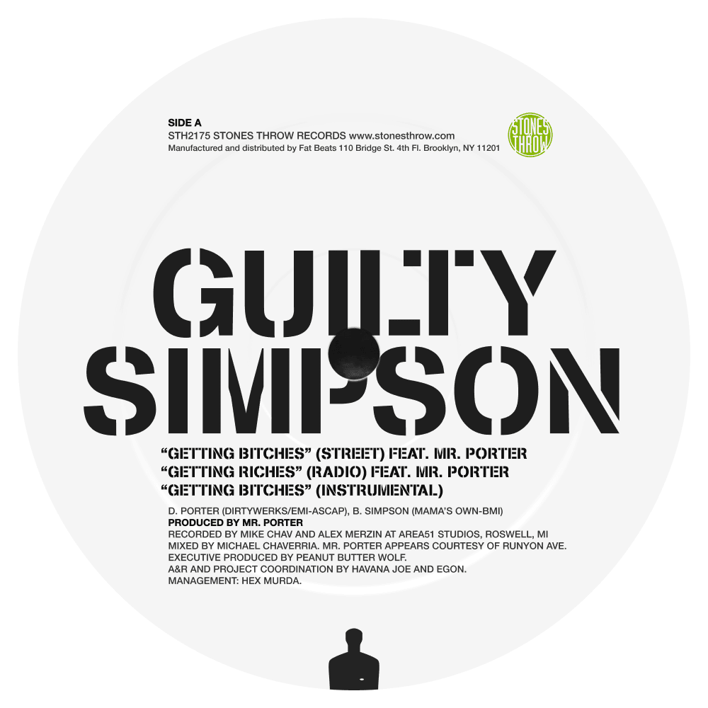 Album cover art for "Get Bitches" by Guilty Simpson & Denaun