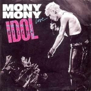 Album cover art for "Mony Mony (Live)" by Billy Idol