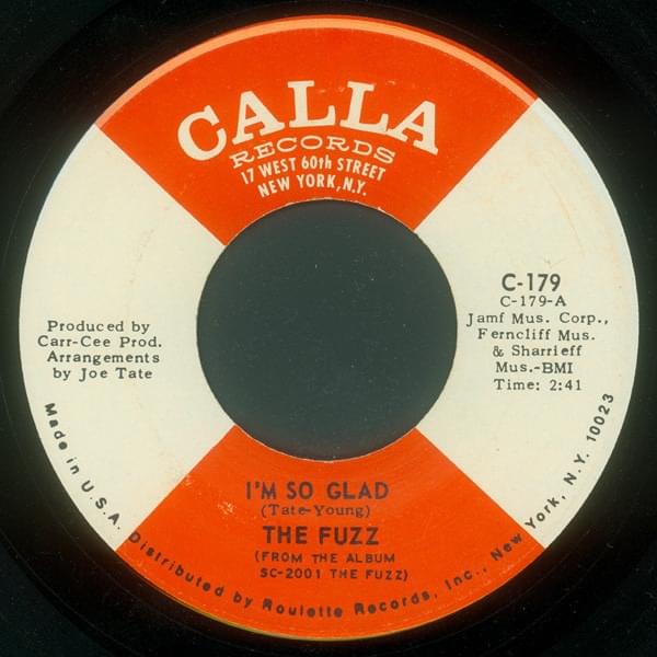 Album cover art for "I’m So Glad" by The Fuzz (Soul)