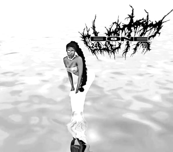 Album cover art for "BONE COLLECTOR" by Azealia Banks