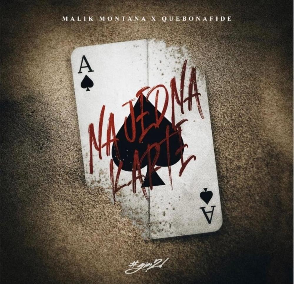 Album cover art for "Na Jedną Kartę" by Malik Montana & Quebonafide