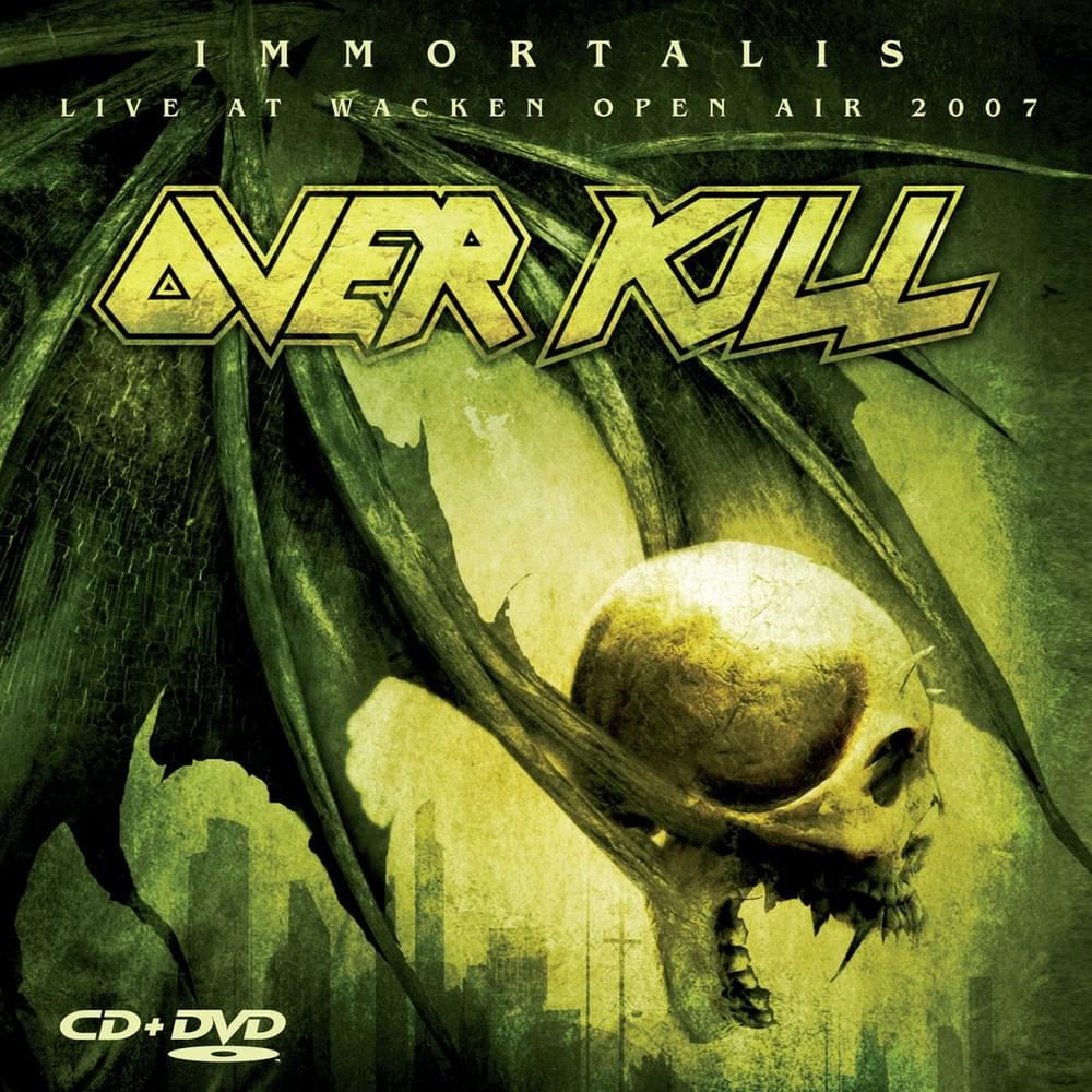 Album cover art for "Blood and Iron (Live)" by Overkill