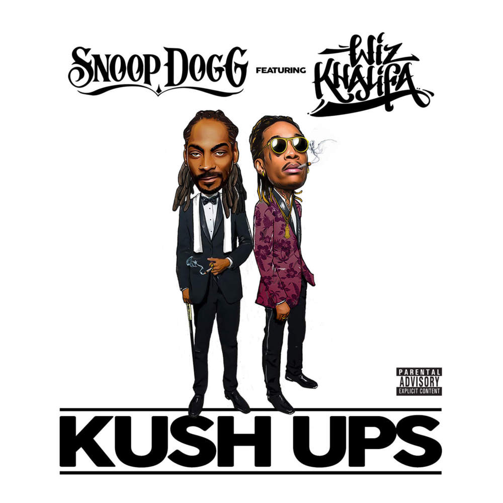 Album cover art for "Kush Ups" by Snoop Dogg & Wiz Khalifa