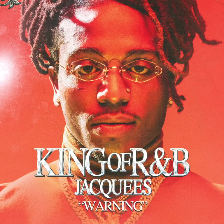 Album cover art for "Warning" by Jacquees