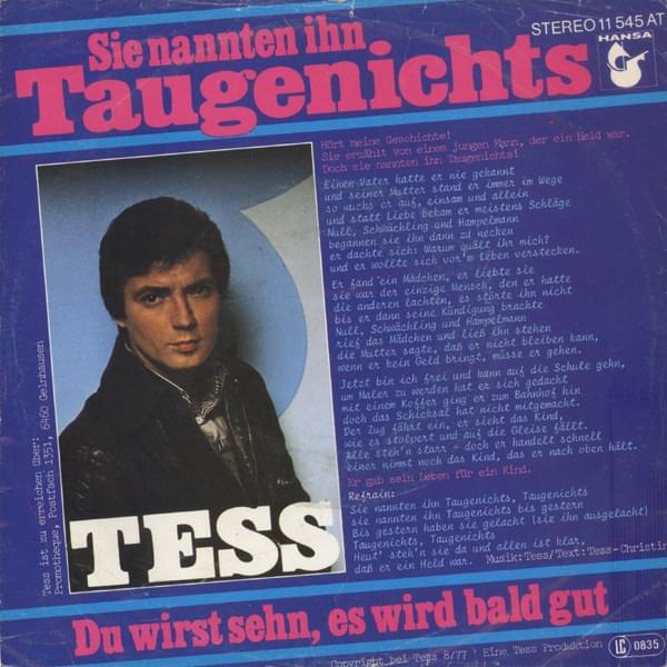 Album cover art for "Sie Nannten Ihn Taugenichts" by Fancy (DEU)