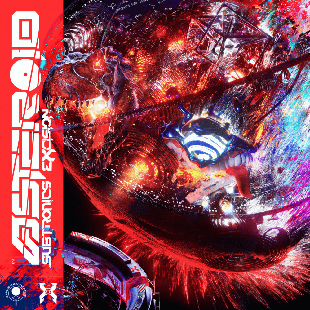Album cover art for "Asteroid" by Subtronics