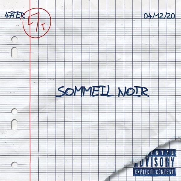 Album cover art for "Sommeil noir" by 47ter