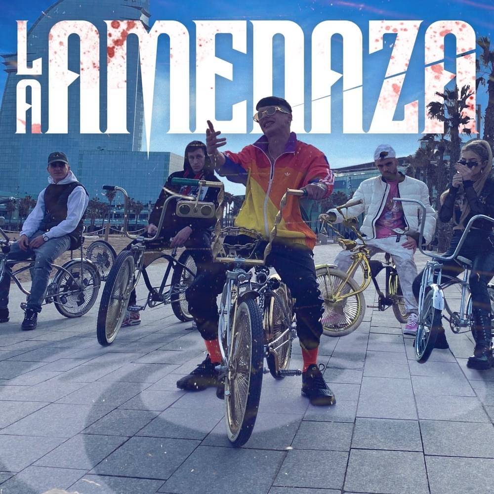 Album cover art for "La amenaza" by Ayax y Prok