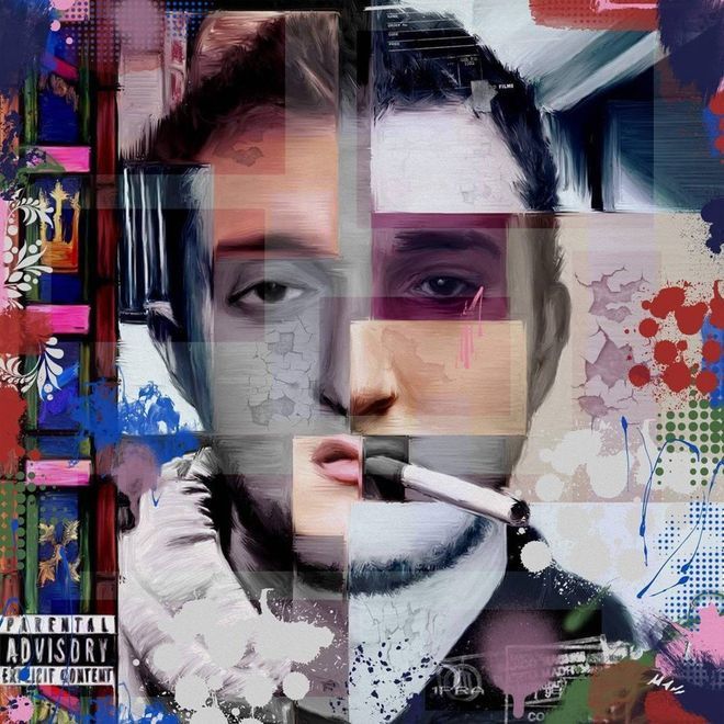 Album cover art for "Berflam" by Vald