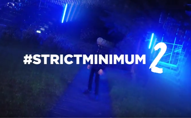 Album cover art for "Strict Minimum 2" by Take A Mic