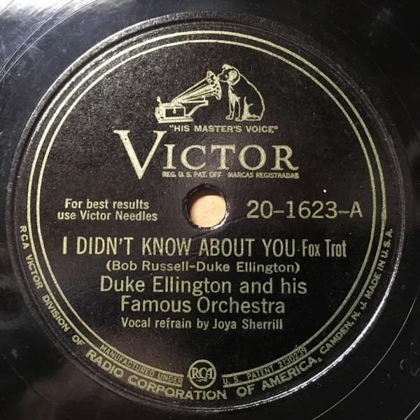 Album cover art for "I Didn’t Know About You" by Duke Ellington