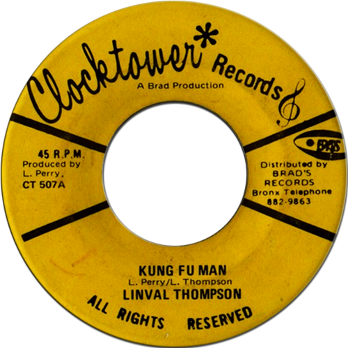 Album cover art for "Kung Fu Man" by Linval Thompson