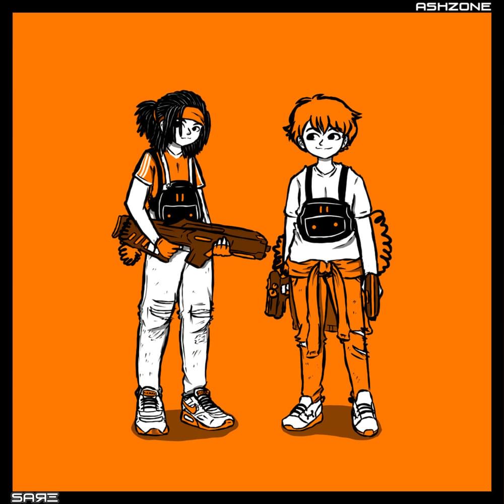 Album cover art for "Laser Tag" by AshZone & SARE
