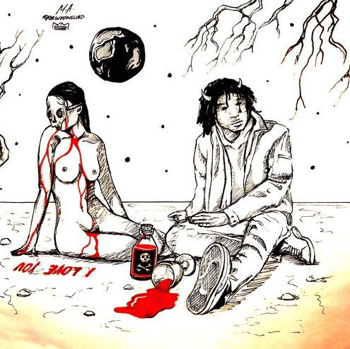 Album cover art for "New to Me" by LUCKI