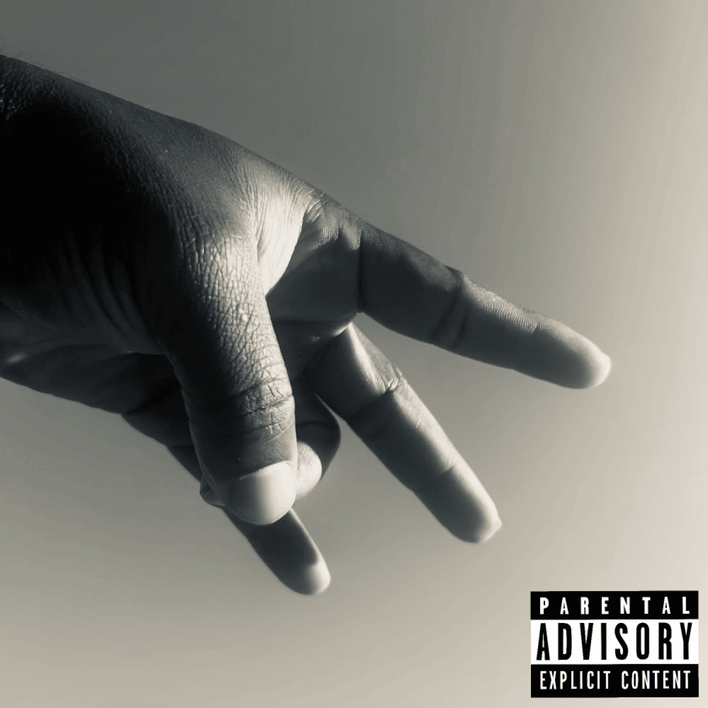 Album cover art for "BAD MF" by ALLBLACK