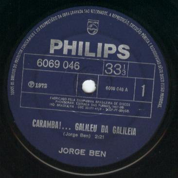 Cover image for Caramba...Galileu Da Galileia / Olha A Beleza Dela 