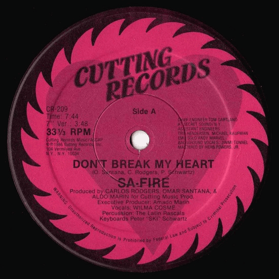 Don’t Break My Heart (12" Version) by Safire