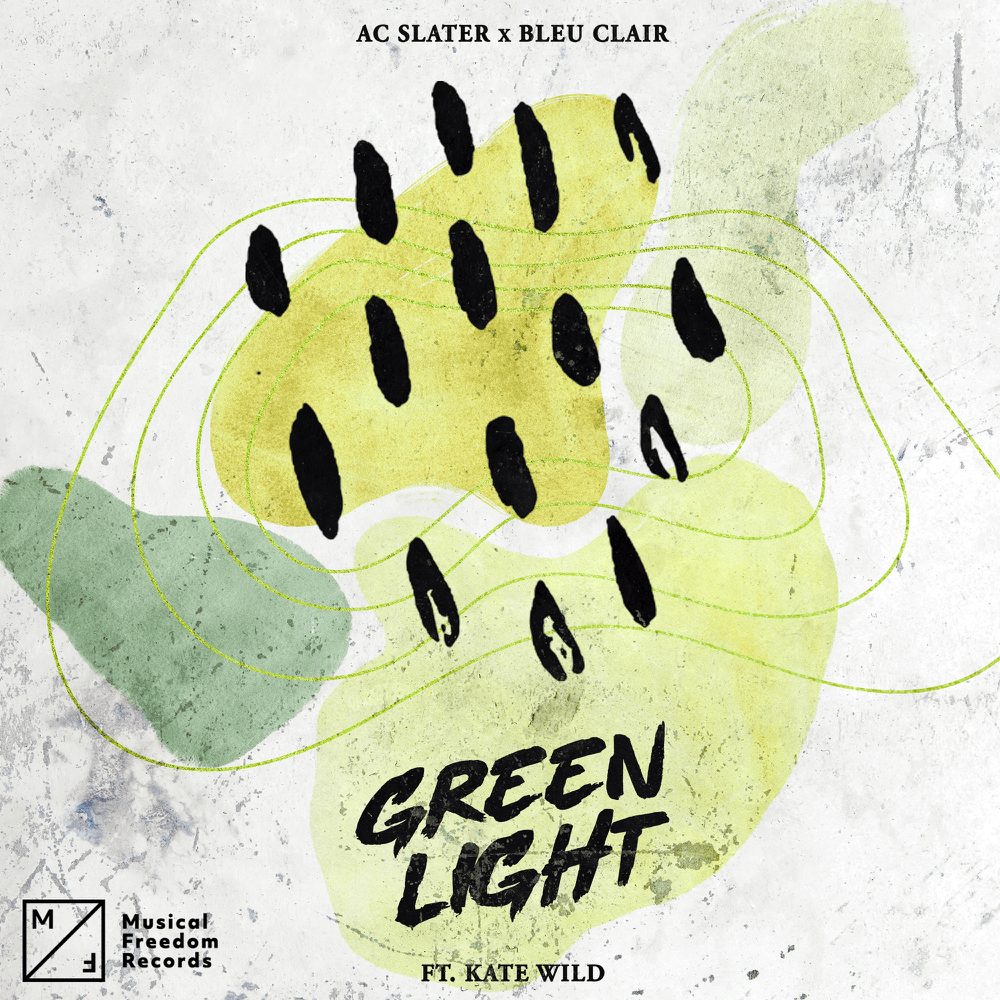 Album cover art for "Green Light" by AC Slater & Kate Wild