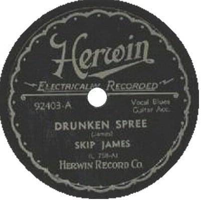 Album cover art for "Drunken Spree (Today! Album Version)" by Skip James
