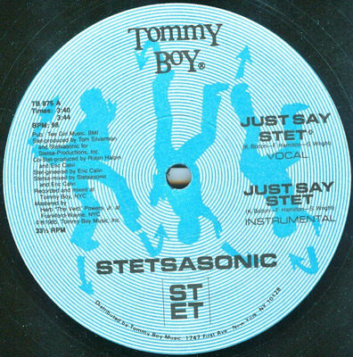 Album cover art for "Just Say Stet" by Stetsasonic