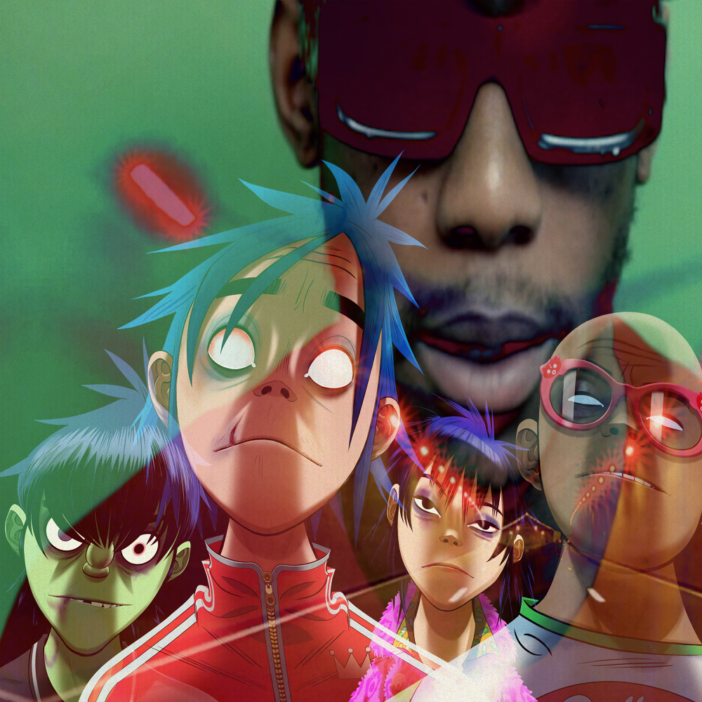 Album cover art for "Friday 13th" by Gorillaz & Octavian