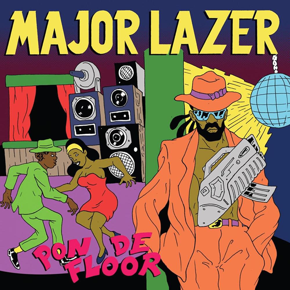 Album cover art for "Pon de Floor" by Major Lazer & AFROJACK & Vybz Kartel