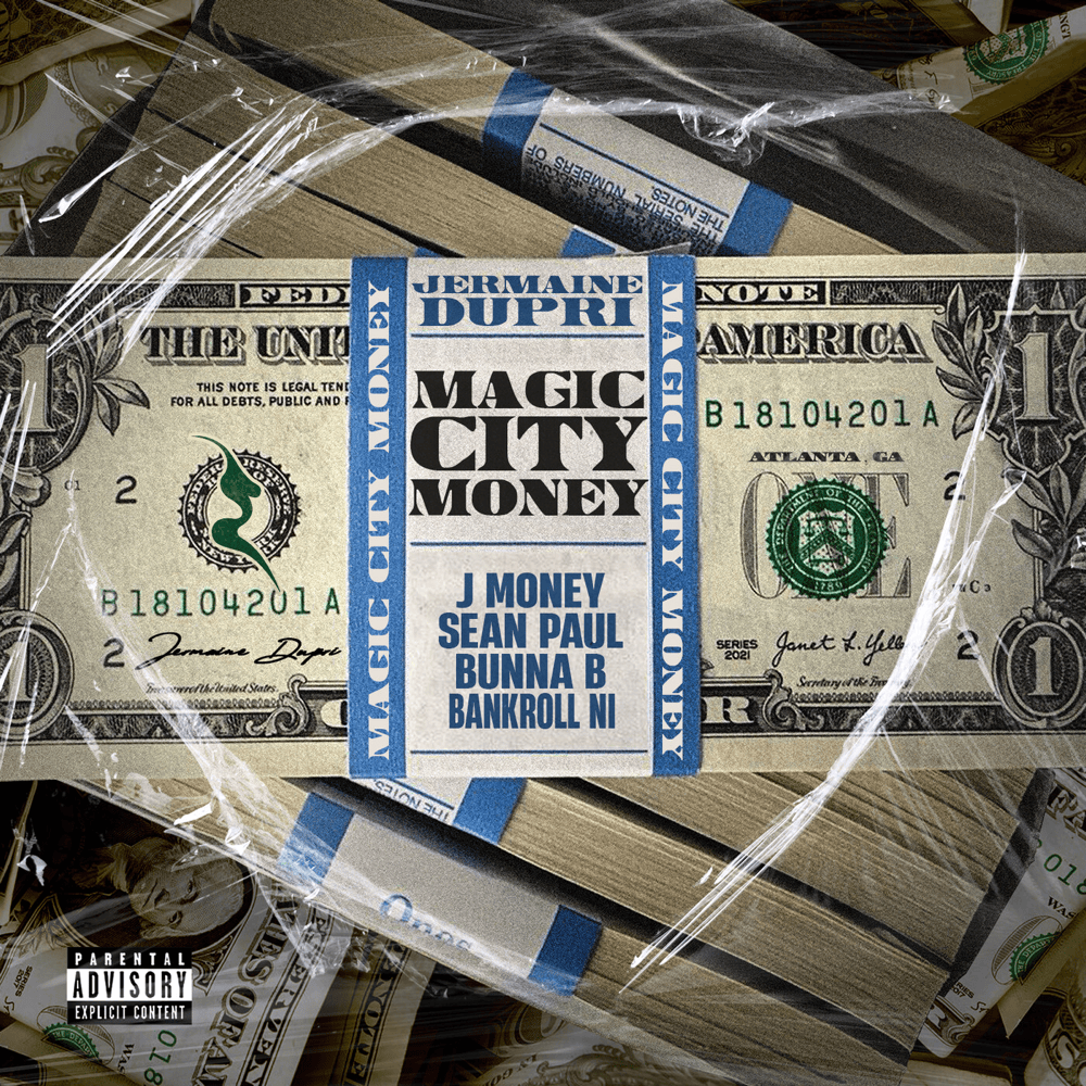 Album cover art for "Magic City Money" by Jermaine Dupri & Bankroll Ni & BunnaB & J-Money & Sean Paul (YoungBloodZ)